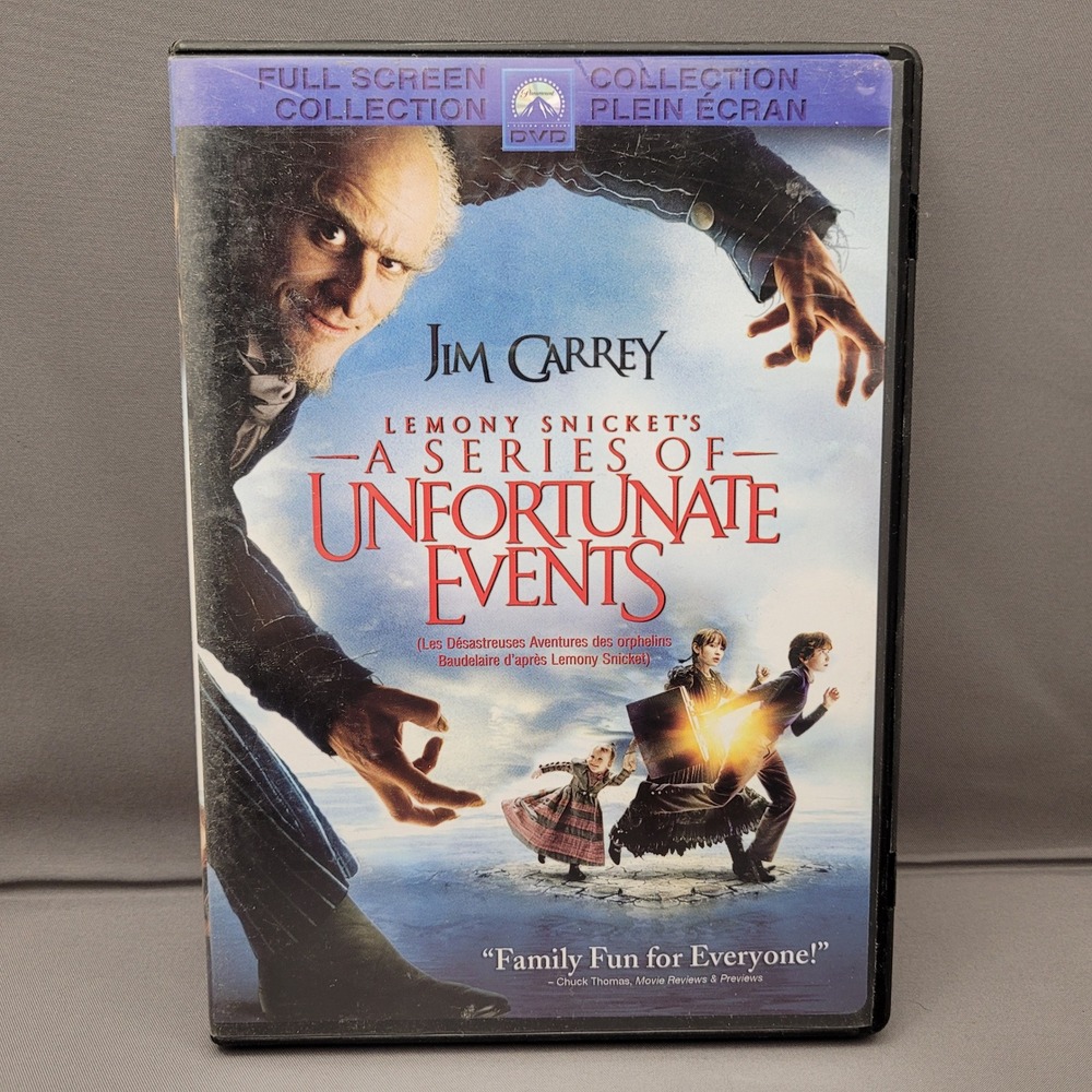Lemony Snicket's A‎ Series of Unfortunate Events (DVD, 2004) Carrey, Law, Streep